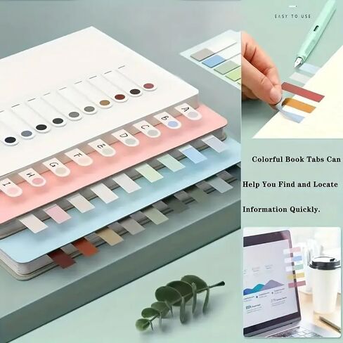 3 Packs Writable Sticky Notes, Mulitcolorful Sticky Index Tabs Book Markers, Annotation Reading Book, Home Office Supplies, Total 600 Sheets in Saudi Arabia