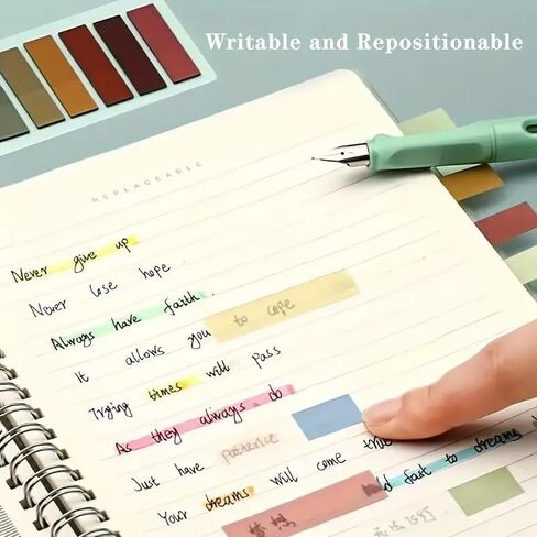 3 Packs Writable Sticky Notes, Mulitcolorful Sticky Index Tabs Book Markers, Annotation Reading Book, Home Office Supplies, Total 600 Sheets in Saudi Arabia