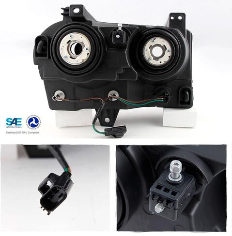 AKKON - For Chrysler 300 OE Replacement Black Halogen Type Headlights Driver/Passenger Head Lamps Pair New in Saudi Arabia