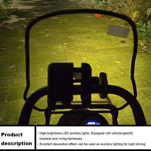 Front Bumper Headlight Guard w/LED Auxiliary Light Kit Compatible with Honda CT125 Trail 125 (2019-current) (Warm white) in Saudi Arabia