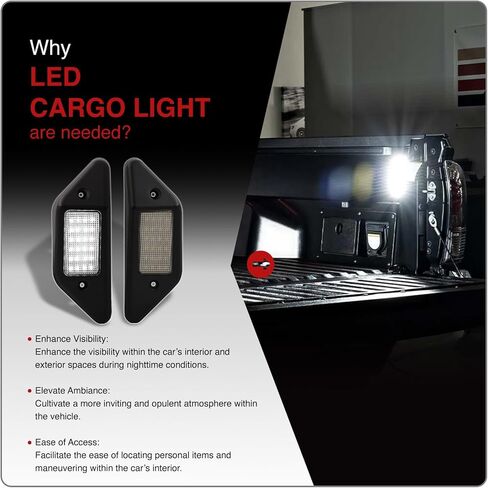 AJP Distributors White SMD LED Truck Cargo Bed Lighting Lights Lamps Pair Set + Wiring Harness Kit 00016-34187 Compatible/Replacement For Tacoma/Tundra TRD 2014 2015 2016 2017 2018 2019 2020 2021 in Saudi Arabia