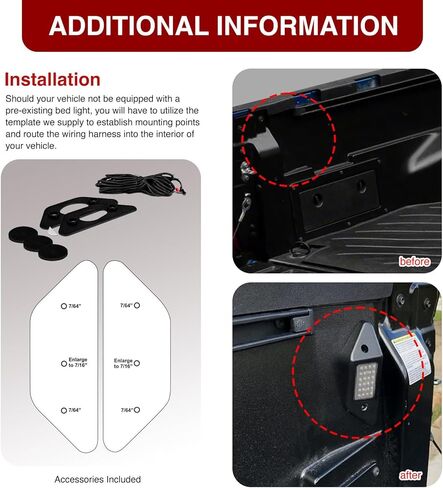 AJP Distributors White SMD LED Truck Cargo Bed Lighting Lights Lamps Pair Set + Wiring Harness Kit 00016-34187 Compatible/Replacement For Tacoma/Tundra TRD 2014 2015 2016 2017 2018 2019 2020 2021 in Saudi Arabia