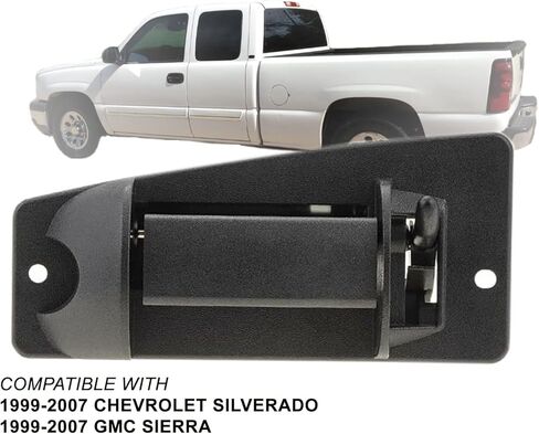 DEFLECTAIR APA Replacement Textured Black Outer Rear Door Handle for 1999-2007 Silverado Sierra Driver Left LH Side in Saudi Arabia