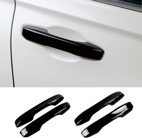 غطاء حماية بمقبض خارجي لباب السيارة متوافق مع Civic/Accord/CR-V/HR-V 2023-2025 - أسود لامع in Kuwait