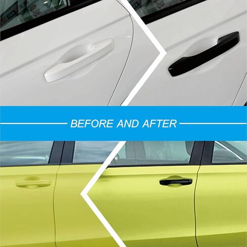 غطاء حماية بمقبض خارجي لباب السيارة متوافق مع Civic/Accord/CR-V/HR-V 2023-2025 - أسود لامع in Kuwait