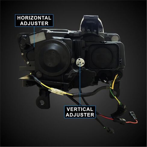 STARCLUSTER متوافق مع طراز Jeep Grand Cherokee 2014-2021 الهالوجين فقط، غير متوافق مع طراز Xenon/HID، أضواء التشغيل مع الرسوم المتحركة لبدء التشغيل، إشارة الانعطاف LED الخلفية in Kuwait