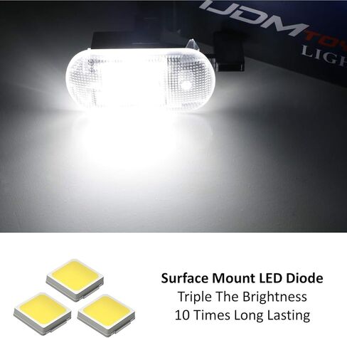 iJDMTOY فائقة السطوع 2 وات زينون أبيض كامل LED مجموعة مصابيح LED متوافقة مع Volkswagen MK4 Golf Jetta Bora Beetle Touareg، مدعوم بثنائيات LED 18-SMD in Saudi Arabia