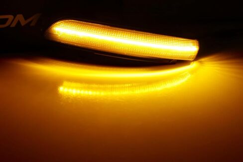 iJDMTOY Black-Out Smoked Lens Full LED Strip Dynamic Sequential Blink Side Mirror Indicator Light Kit Compatible With Mercedes 2007-09 W221 S-Class, 07-09 W211 E-Class, 06-11 W219 CLS, 07-10 W216 CL in Saudi Arabia