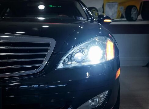 iJDMTOY Black-Out Smoked Lens Full LED Strip Dynamic Sequential Blink Side Mirror Indicator Light Kit Compatible With Mercedes 2007-09 W221 S-Class, 07-09 W211 E-Class, 06-11 W219 CLS, 07-10 W216 CL in Saudi Arabia