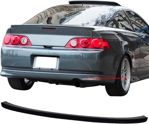 جناح صندوق السيارة المطلي مسبقًا متوافق مع 2002-2006 Acura RSX، نمط المصنع ABS مطلي #B92P Nighthawk أسود لؤلؤي التمهيد الشفة الخلفية الجناح غطاء سطح السفينة متاح in Saudi Arabia