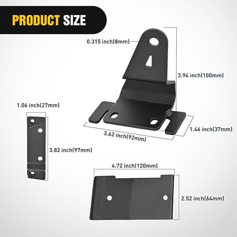 Nilight 42 inch Curved LED Light Bar Bracket Mounting Upper Windshield Roof Cab Brackets Compatible with Ford Bronco 2 Door and 4 Door 2021 2022 2023 2024 in Saudi Arabia