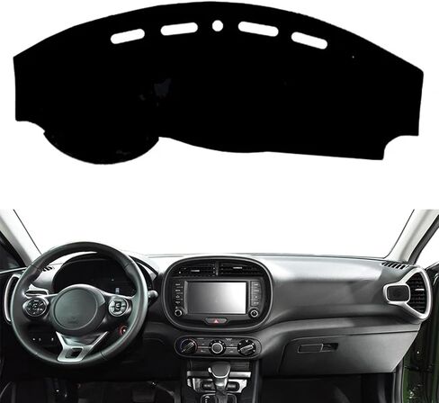 Fit for Kia Soul III 2019-2024 LHD, Dash Cover, Non-Slip Car Dashboard Cover, Interior Dash Covers, Car Accessories in Saudi Arabia