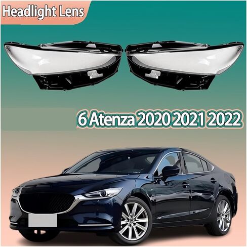 متوافق مع مازدا 6 أتينزا 2020 2021 2022 غطاء المصابيح الأمامية الشفاف عدسة المصباح الأمامي استبدال عاكس الضوء الأصلي (الجانب الأيمن) in Saudi Arabia