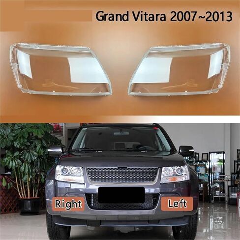 Headlight Shell Headlamp Transparent Lampshade Cover Lens Compatible For Suzuki Grand Vitara 2007 2008 2009 2010 2011 2012 2013(Right) in Kuwait