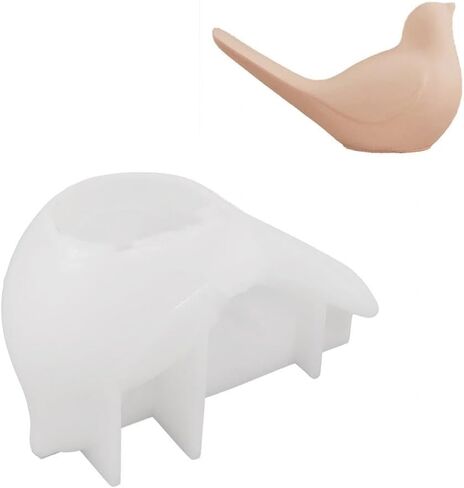 1pc Large Bird Silicone Molds, 3D Casting Molds, Easter Casting, Widely Used for Various Materials Such As Gypsum, Cement, Wax, Soap, Or Resin in Saudi Arabia