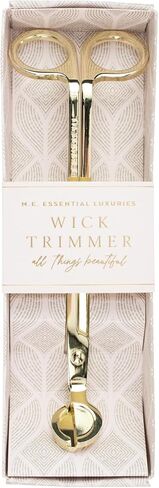 Lollia Essential Luxuries Wick Trimmer, Golden Candle Accessory Embossed with “All Things Beautiful", Elegant Candle Wick Cutter, Candle Scissors for Longer Burn & Clean Candle in Saudi Arabia