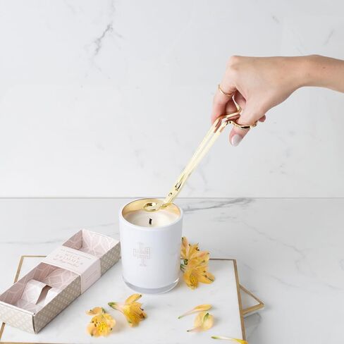 Lollia Essential Luxuries Wick Trimmer, Golden Candle Accessory Embossed with “All Things Beautiful", Elegant Candle Wick Cutter, Candle Scissors for Longer Burn & Clean Candle in Saudi Arabia