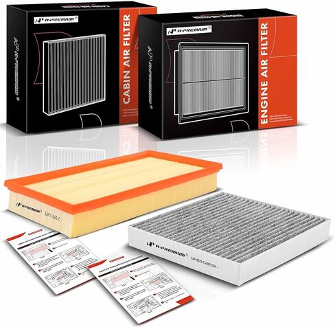 A-Premium Engine & Cabin Air Filter with Activated Carbon Compatible with Land Rover Range Rover 2014-2022, Range Rover Sport 2014-2022, Discovery 2017-2020, 2-PC Set, Replace# 8713952020, 8713930020 in Saudi Arabia