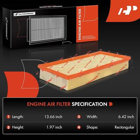 A-Premium Engine & Cabin Air Filter with Activated Carbon Compatible with Land Rover Range Rover 2014-2022, Range Rover Sport 2014-2022, Discovery 2017-2020, 2-PC Set, Replace# 8713952020, 8713930020 in Saudi Arabia