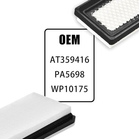 2 Pcs AT359416 Cabin Air Filter Compatible with John Deere Skid Steer Loader 312GR, 314G, 316GR, 317G, 318D, 318E, 318G, 319D, 319E, 320D, 320E, 320G, 323D, 323E & More Replaces WP10175, PA5698 in Kuwait