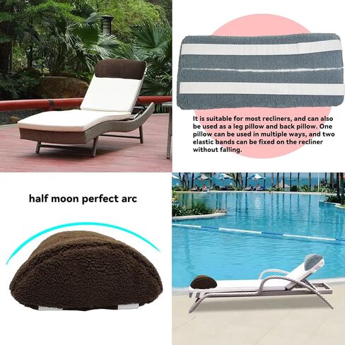 S-SNAIL-OO Recliner Leg Rest Cushion Sofa Footrest Pillow (23 x 10 x 2 in) Multi Purpose Half Moon Foot Pillow Under Knee Pillow for Leg, Neck, Waist, Ankle Support (1Pcs, Blue) in Saudi Arabia