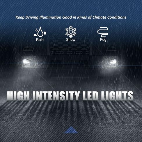 مصابيح الضباب LED الكاملة من Auto Dynasty متوافقة مع شاحنات فولفو VNL الكبيرة 2018-2024، مصابيح الضباب الأمامية للقيادة، جانب السائق والراكب، غطاء أسود in Saudi Arabia