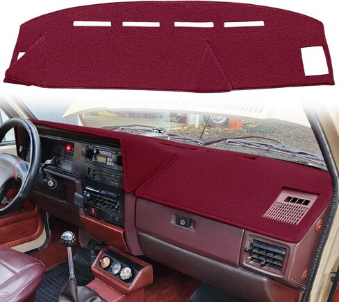 Dash Cover Mat Custom Fit for VW Volkswagen Rabbit GTI Pickup Dashboard Pad Cap Protector (Black) K306 in Saudi Arabia