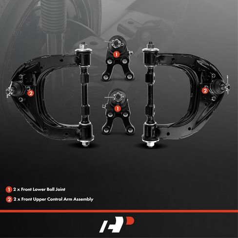 A-Premium Set of 4, Front Upper Control Arm, Lower Ball Joint, Compatible with Mitsubishi Montero 1997-2000, Montero Sport 1997-2004 in Saudi Arabia