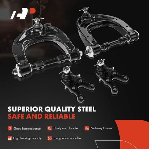 A-Premium Set of 4, Front Upper Control Arm, Lower Ball Joint, Compatible with Mitsubishi Montero 1997-2000, Montero Sport 1997-2004 in Saudi Arabia