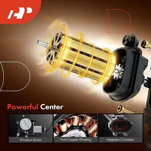 A-Premium Power Window Regulator with Motor Compatible with Kia Rio 2001-2005 Front Driver Side in Saudi Arabia