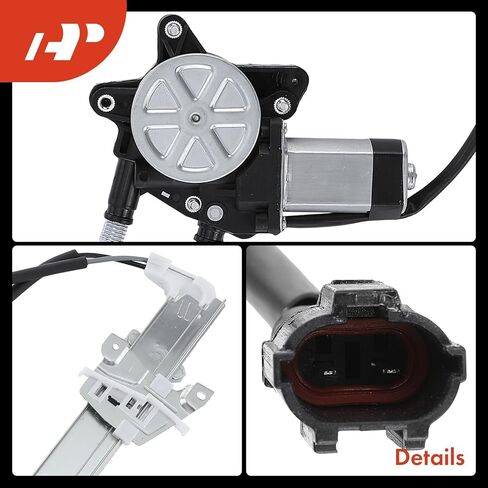 A-Premium Power Window Regulator with Motor Compatible with Kia Rio 2001-2005 Front Driver Side in Saudi Arabia