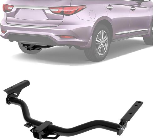 وصلة مقطورة KUAFU فئة 4 متوافقة مع جهاز استقبال 2013 Infiniti JX35/ 2014-2020 Infiniti QX60/ 2013-2020 Nissan Pathfinder 2 بوصة لاستبدال وصلة السحب السوداء 76031 in Saudi Arabia
