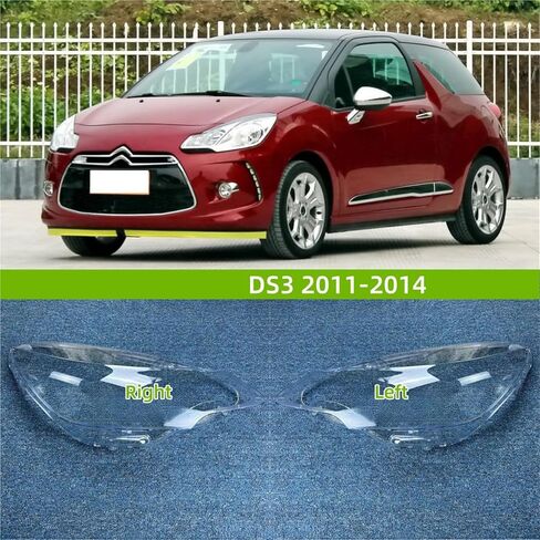 Compatible For Citroen DS3 2011 2012 2013 2014 Car Accessory Products Replace Durable PC Material Lights Shell Headlight Lampshade(Right) in Saudi Arabia