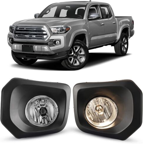 Winjet OEM Series for [2016 2017 2018 2019 2020 2021 2022 2023 Toyota Tacoma 2016-2022] Driving Fog Lights Assembly + Switch + Wiring Kit Smoke Lens in Saudi Arabia