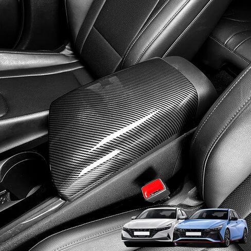 Cnaurda Central Console Armrest Panel Cover Trim Compatible with Hyundai Elantra N 2023-2025 Interior Accessories (Electronic Brake) in Saudi Arabia