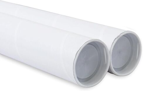 MagicWater Supply Mailing Tube - 2 in x 15 in - White - 4 Pack - for Shipping and Storage of Posters, Arts, Crafts, and Documents in Saudi Arabia