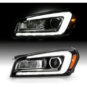 AKKON - يناسب 2013-2016 GMC Acadia 2017 Limited [نموذج الهالوجين فقط] جهاز عرض أسود للسائق الأمامي الأيسر مع [أنبوب LED] موقف سيارات in Kuwait