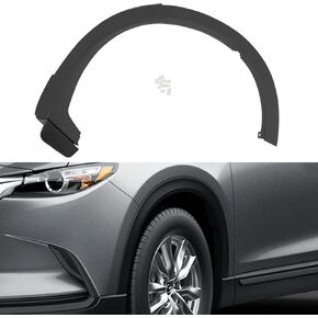 Rear Fender for 2016-2023 Mazda CX-9 - Left Wheel Arch Molding TK4851W50F TK4851W60F, Black PP Direct Replacement (Left) in Kuwait