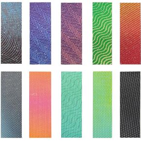 10 Pieces-Anxiety Sensory Cute Stickers Fidget Textured Calming Sensory Strips, Different Textures Anxiety Stress Relief Tape Anti Stress Stickers Toys for Adults Teens Desk Classroom in Saudi Arabia