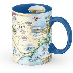 Red Rock Canyon National Conservation Area Map Ceramic Mug (Large 16oz) Coffee Cup, Tea, Cocoa, Hot Chocolate, Brew Mugs, and Cold Drinks, BPA-FREE - For Office, Home, Gift (Individual Mug) in Kuwait