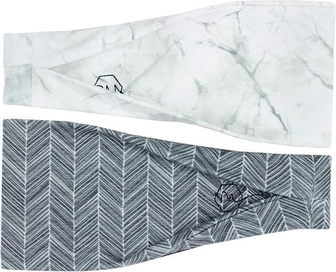 Maven Thread Orchid Set 2 Pack, Workout Headbands for Women, Sports Running Headband for Exercise, Gym hairband Athletic Workouts and Yoga 4" Thick Non Slip Sweatbands for Women 2Pack in Saudi Arabia