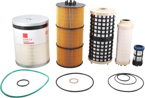 LF17511 Oil Filter FS19915 Fuel Water Separator Filter PF9924 PF9806 Fuel Filter Replace P551005 LF17474 P7505 A4720921205 P551011 86849 FK48555 Compatible with DD13 DD15 DD16 Detroit Diesel Engine in Saudi Arabia