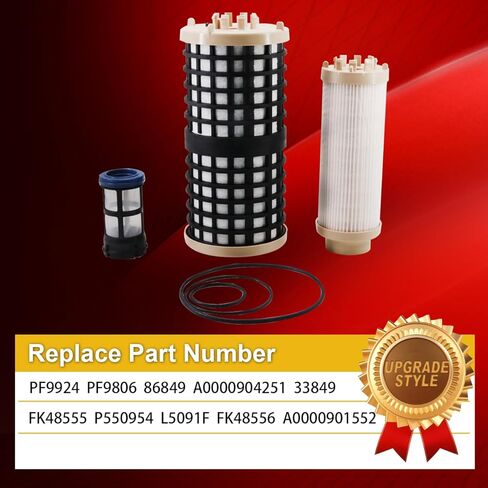LF17511 Oil Filter FS19915 Fuel Water Separator Filter PF9924 PF9806 Fuel Filter Replace P551005 LF17474 P7505 A4720921205 P551011 86849 FK48555 Compatible with DD13 DD15 DD16 Detroit Diesel Engine in Saudi Arabia