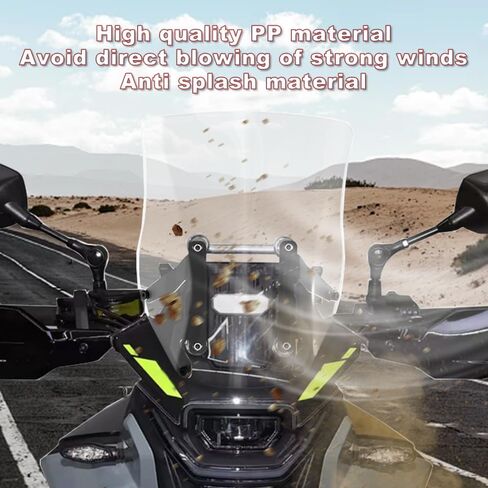 Xitomer 4mm Polycarbonate Windscreen Compatible with CFMOTO 450MT 2024-2025 / IBEX 450 2024-2025 Motorcycle Windshield (Smoke) in Saudi Arabia