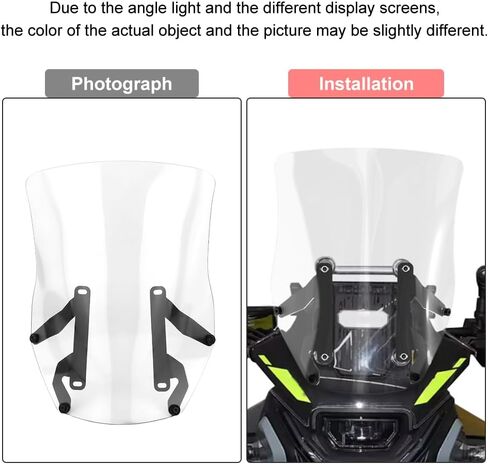 Xitomer 4mm Polycarbonate Windscreen Compatible with CFMOTO 450MT 2024-2025 / IBEX 450 2024-2025 Motorcycle Windshield (Smoke) in Saudi Arabia