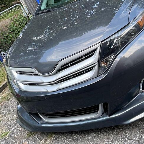 HECASA Front Upper Grille Compatible with 2013-2016 Toyota Venza Replacement for TO1200359C 531010T020 Silver Honeycomb Mesh Bumper in Saudi Arabia