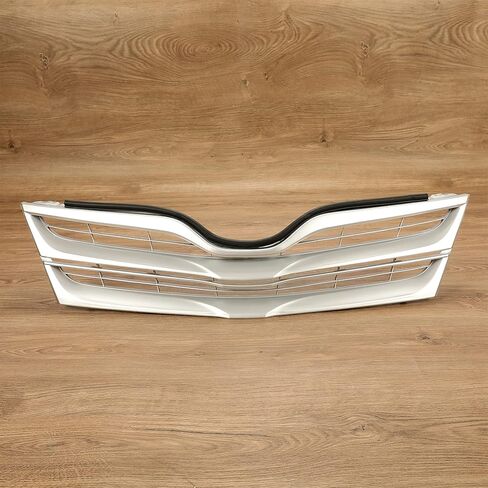 HECASA Front Upper Grille Compatible with 2013-2016 Toyota Venza Replacement for TO1200359C 531010T020 Silver Honeycomb Mesh Bumper in Saudi Arabia