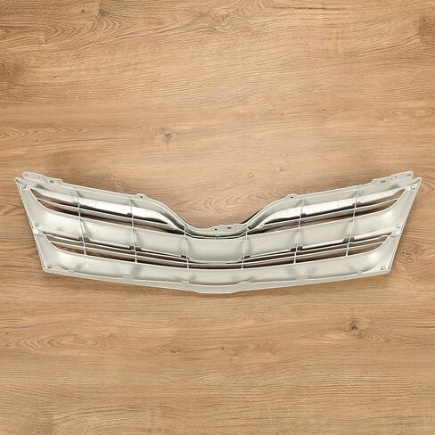 HECASA Front Upper Grille Compatible with 2013-2016 Toyota Venza Replacement for TO1200359C 531010T020 Silver Honeycomb Mesh Bumper in Saudi Arabia