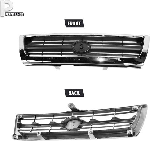 Perfit Liner New Replacement Parts Front Chrome Dark Argent Grille Grill Compatible With 96-98 4Runner Fits TO1200202 5311135340 in Saudi Arabia