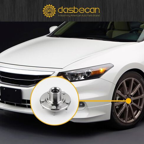 Dasbecan Front Driver & Passenger Side Wheel Hub Bearing Assembly Compatible with Honda Accord 2008-2012 Crosstour 2010-2015, Acura TSX 2009-2014 Replace# ‎44600-TA0-A0 SPK006 in Saudi Arabia